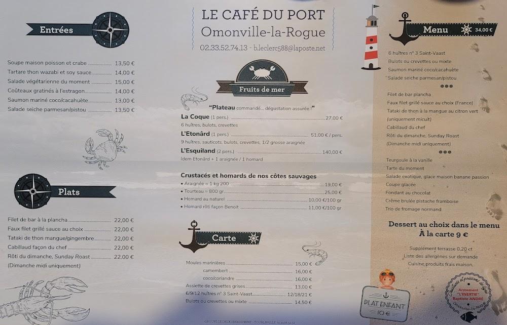 Café du port - Restaurant La Hague - Menu Image 1